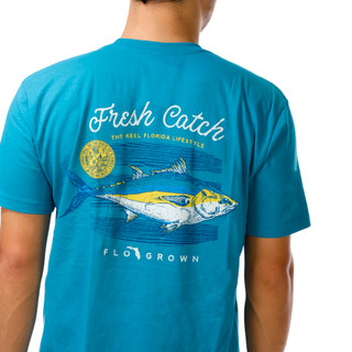 Thumbnail 2: FloGrown Men's Short Sleeve Graphic Crew Neck Tee 