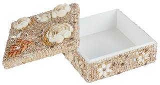 Thumbnail 4: Sand + Sea 8 In Seashell Trinket Box 