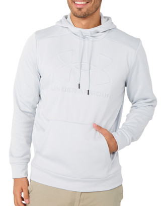 Thumbnail 1: Under Armour Men's Long Sleeve Fleece Performance Logo Hoodie 