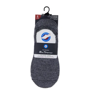Thumbnail 1: Ben Sherman Men's 6 Pk No Show Liners 