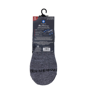 Thumbnail 3: Ben Sherman Men's 6 Pk No Show Liners 