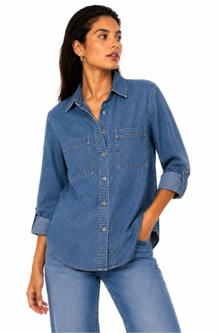 Thumbnail 1: Beach Lunch Lounge Women's Fiorella Button Down Top 