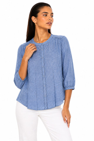 Thumbnail 1: Beach Lunch Lounge Women's  Emily 3/4 Sleeve Top 
