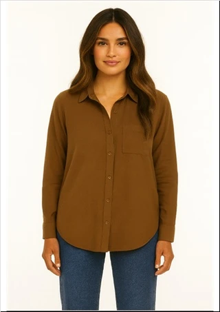 Thumbnail 1: Beach Lunch Lounge Women's Alessia Solid Button Down 3/4 Sleeve Top 