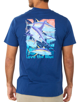 Thumbnail 1: Guy Harvey Men's Short Sleeve Graphic Crew Neck Tee 