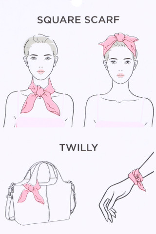 Thumbnail 3: Juicy Couture 2 Pk Square Scarf & Twilly Set 