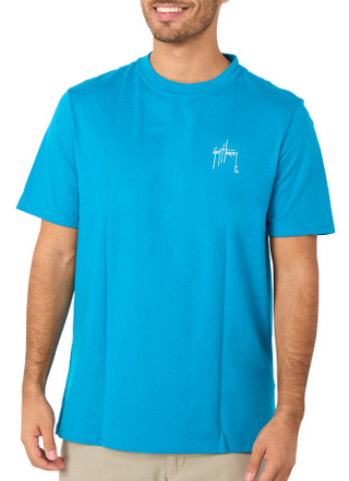 Thumbnail 2: Guy Harvey Men's Short Sleeve Graphic Crew Neck Tee 