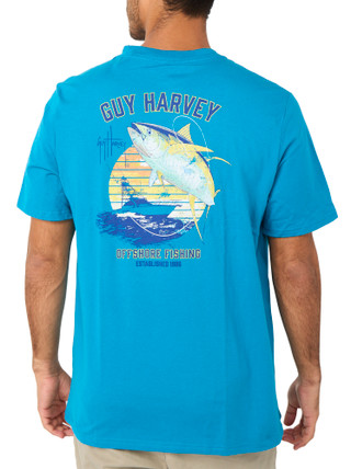 Thumbnail 1: Guy Harvey Men's Short Sleeve Graphic Crew Neck Tee 