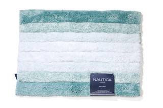 Thumbnail 1: Nautica Home 17x24 Ribbed Ombre Soft Bath Rug 