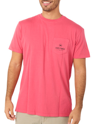 Thumbnail 2: Heybo Men's Short Sleeve Graphic Crew Neck Pocket Tee 