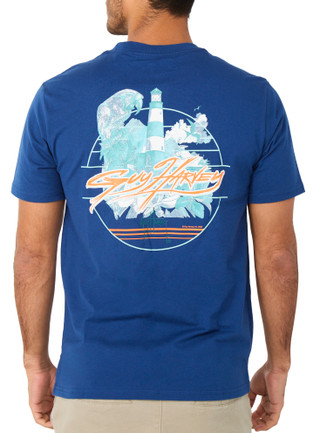 Thumbnail 1: Guy Harvey Men's Short Sleeve Graphic Crew Neck Pocket Shirt 