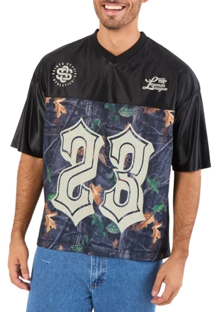 Thumbnail 1: SAINTS STUDIO Men's Tree Camo Mesh Football Jersey 
