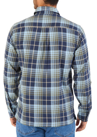 Thumbnail 2: Wrangler Men's Long Sleeve 2 Pocket Button Down Flannel Shirt 