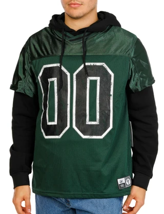 Thumbnail 1: BROOKLYN CLOTH Men's Long Sleeve  Jersey Hoodie Combo  