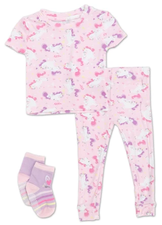 Thumbnail 1: Penelope Mack Girls 3 Pc Pajama Pants Set 