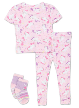 Thumbnail 2: Penelope Mack Girls 3 Pc Pajama Pants Set 