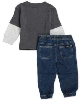 Thumbnail 2: Lucky Brand Baby Boys 2 Pc Pants Set  