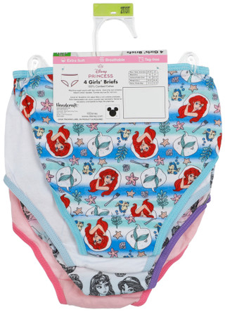 Thumbnail 2: Disney Princess Toddler Girls 4-Pk Brief Underwear 