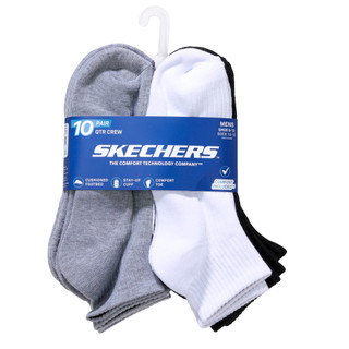 Thumbnail 1: Hurley Men's 10 Pk Quarter Crew Socks 