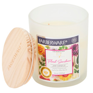Thumbnail 2: Farberware 10 oz Floral Sunshine Candle 