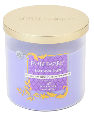 Thumbnail 1: Farberware 16 oz Lavender Latter Candle 