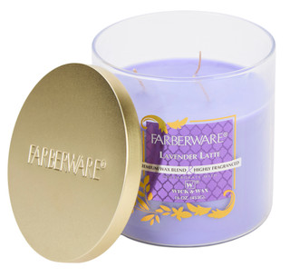 Thumbnail 2: Farberware 16 oz Lavender Latter Candle 