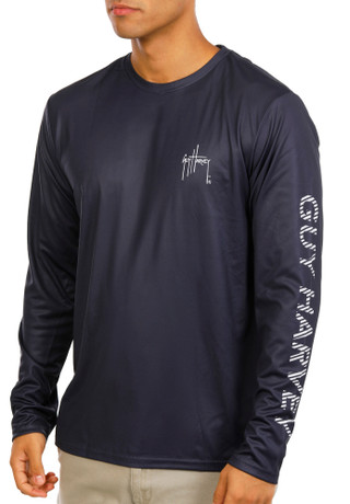 Thumbnail 3: Guy Harvey Men's Long Sleeve Print Fishing Shirt 