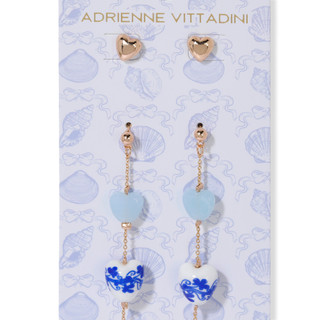 Thumbnail 2: ADRIENNE VITTADINI 2 Pc Gold Tone Heart Stud Earrings Set 