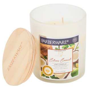 Thumbnail 2: Farbeware 10 oz Citrus Coconut Jar Candle 