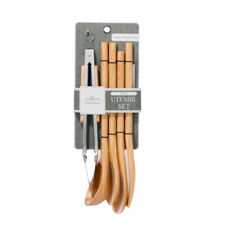 Thumbnail 1: Homestead Kitchen 5 Pc Oakwood Utensil Set 