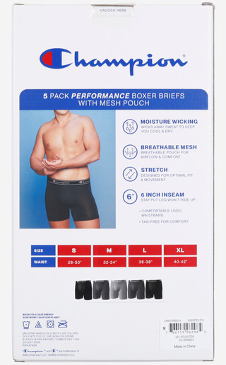 Thumbnail 2: Champion Performance Boxer Brief 5-Pack 