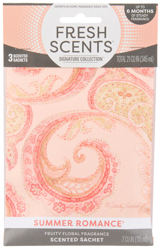 Thumbnail 1: FRESH SCENTS Summer Romance Scented Sachet 3-Pack 