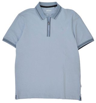 Thumbnail 1: DKNY Men's Duke Cotton Zip Polo 