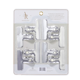 Thumbnail 3: ARTISAN ROW 8 Pk Stainless Steel Bag Clips 