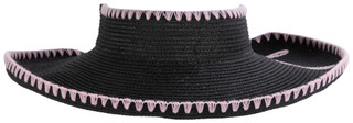 Thumbnail 3: Juicy Couture Women's Straw Logo Embroidered Visor  