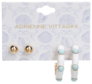 Thumbnail 1: ADRIENNE VITTADINI 2 Pk Earrings 