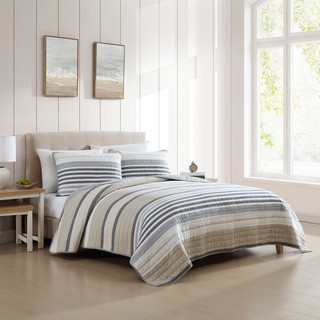 Thumbnail 12: Nautica Nautica Fairwater Cotton Quilt Set 