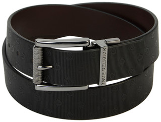 Thumbnail 1: True Religion Men's Lumin Textured Embossed Reversible Belt 