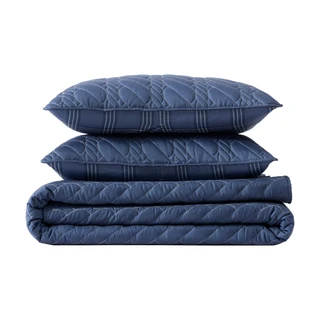 Thumbnail 9: Nautica Nautica Rope Stitch Microfiber Quilt Set 