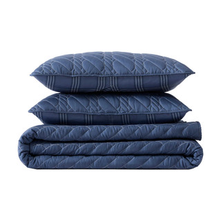 Thumbnail 10: Nautica Nautica Rope Stitch Microfiber Quilt Set 