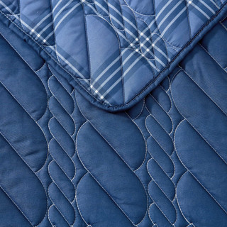 Thumbnail 16: Nautica Nautica Rope Stitch Microfiber Quilt Set 
