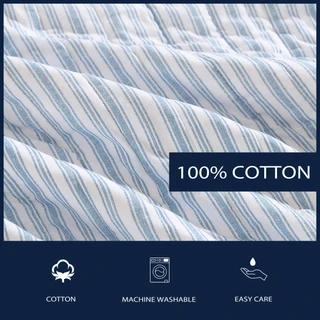 Thumbnail 5: Nautica Nautica Coleridge Stripe Cotton Quilt Set 