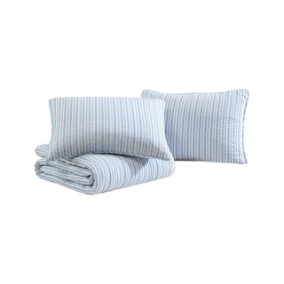 Thumbnail 10: Nautica Nautica Coleridge Stripe Cotton Quilt Set 