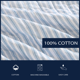 Thumbnail 12: Nautica Nautica Coleridge Stripe Cotton Quilt Set 