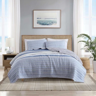 Thumbnail 1: Nautica Nautica Fairwater Cotton Quilt Set 