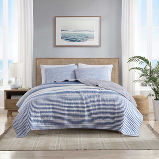 Thumbnail 2: Nautica Nautica Fairwater Cotton Quilt Set 