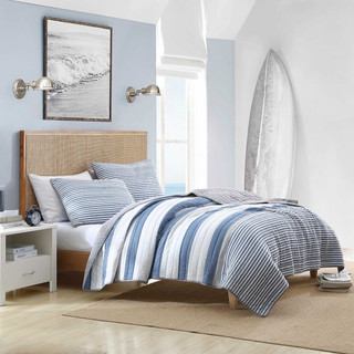 Thumbnail 13: Nautica Nautica Fairwater Cotton Quilt Set 