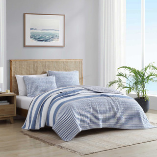 Thumbnail 17: Nautica Nautica Fairwater Cotton Quilt Set 