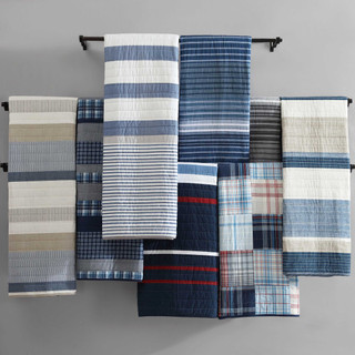 Thumbnail 26: Nautica Nautica Fairwater Cotton Quilt Set 