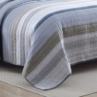 Thumbnail 25: Nautica Nautica Galewood Cotton Quilt Set 